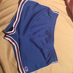 Blue champion shorts